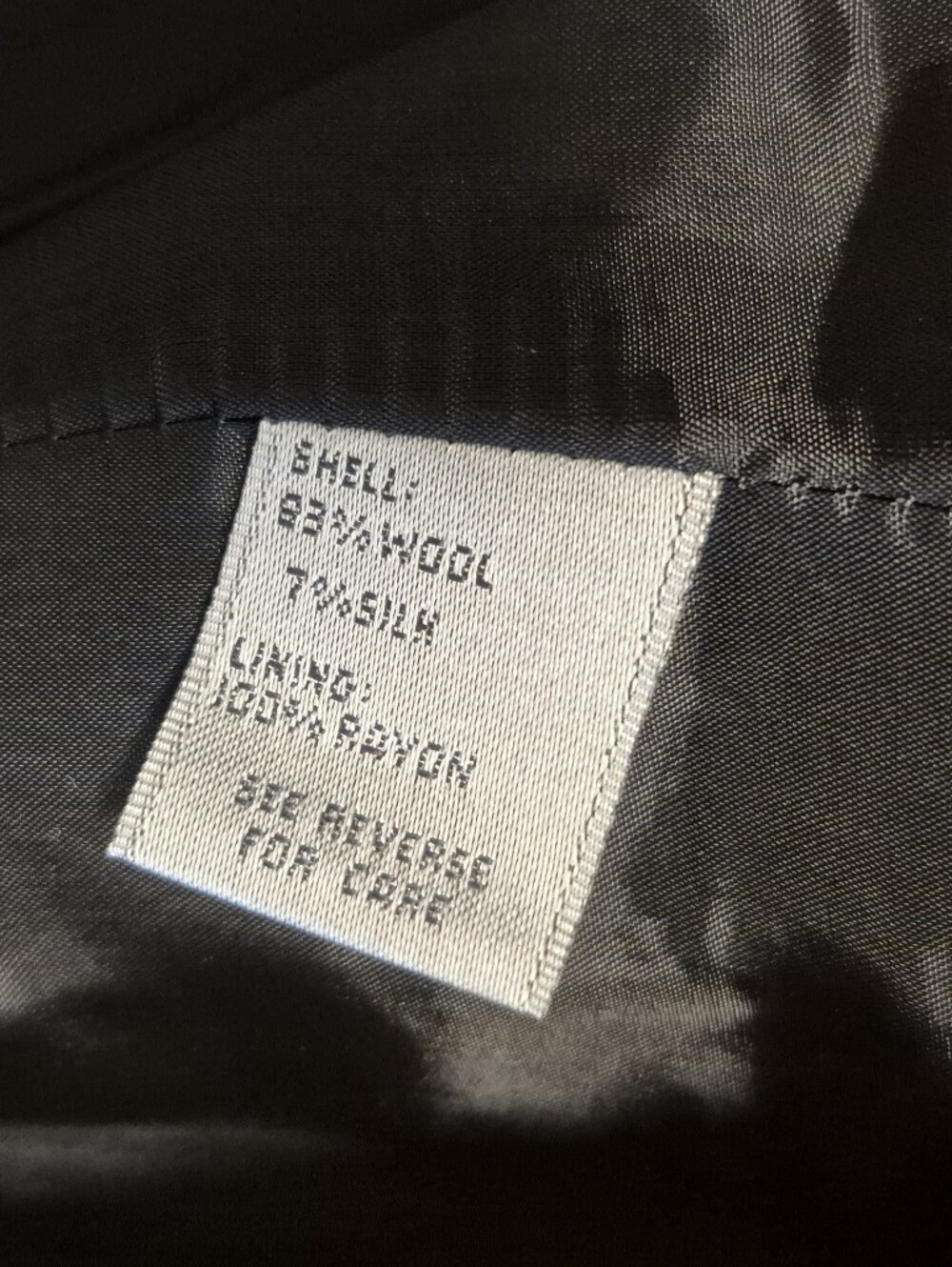 Vtg Talbots Collection Blazer Wool/Silk Blend Black Made In Italy Cropped Size 8 - Picture 9 of 10